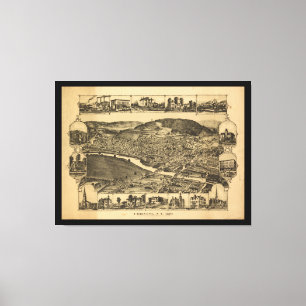 Corning New York (1882) Canvas Print