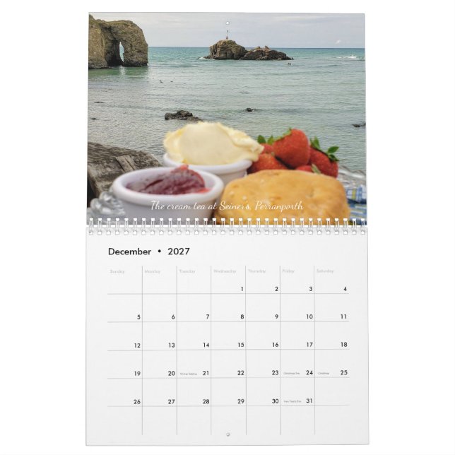 Cornish Adventures beautiful parts of Cornwall Calendar (Dec 2027)