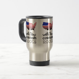 Cornish American Ancestry Roots Travel Mug
