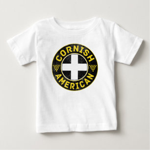 Cornish American Flag Baby T-Shirt