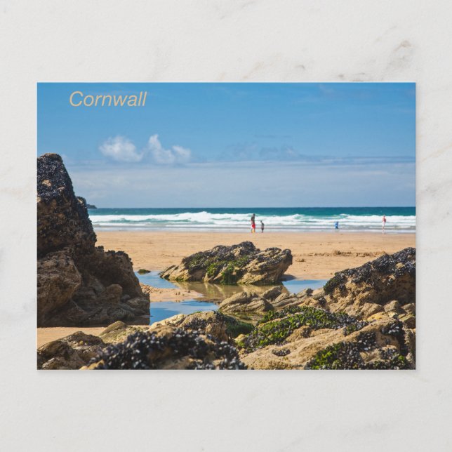 Cornish Beach Postcard (Front)
