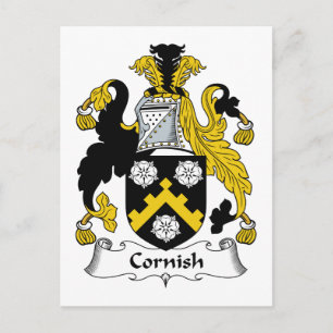 Cornish Family Crest Postcard