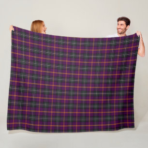 Cornish Family Tartan - Curnow Fleece Blanket