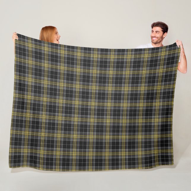 Cornish Family Tartan - Pascoe Fleece Blanket (In Situ)