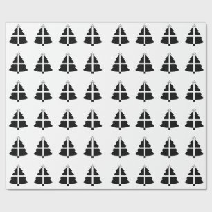 Cornish Flag Christmas Tree Wrapping Paper