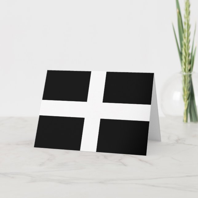 Cornish Flag (Cornwall) (County of England, UK) Card (Front)