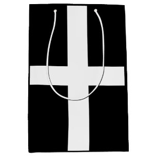 Cornish Flag (Cornwall) (County of England, UK) Medium Gift Bag