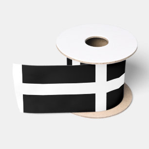 Cornish Flag (Cornwall) (County of England, UK) Satin Ribbon