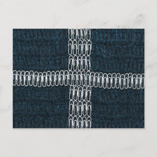 Cornish  Flag of Paperclips Postcard