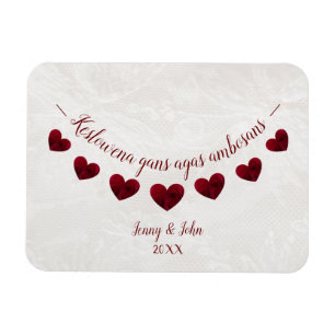 Cornish language Congratulations engagement gift Magnet