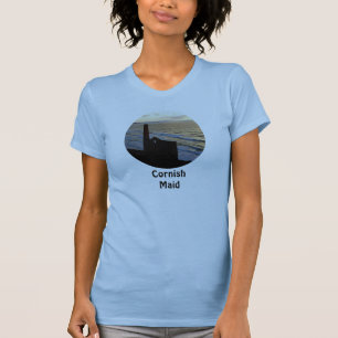 Cornish Maid Tin Mine Cornwall England T-Shirt