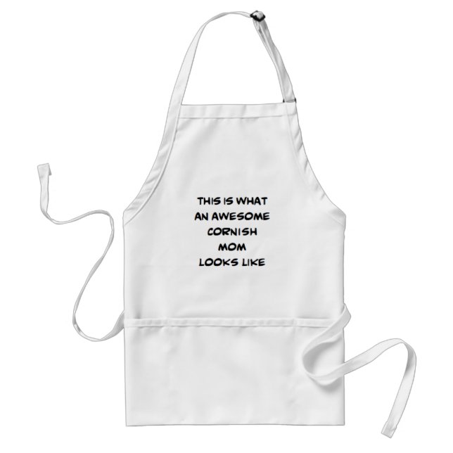 cornish mom, awesome standard apron (Front)