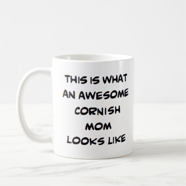 cornish mum, awesome coffee mug (Left)