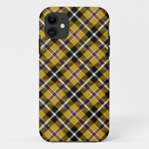 Cornish National Tartan Yellow and Black Plaid iPhone 11 Case