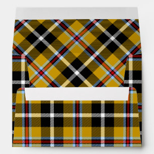 Cornish National Tartan Yellow and Black Plaid Envelopes
