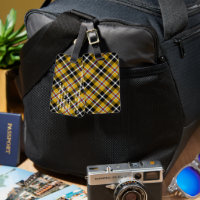 Cornish National Tartan Yellow and Black Plaid