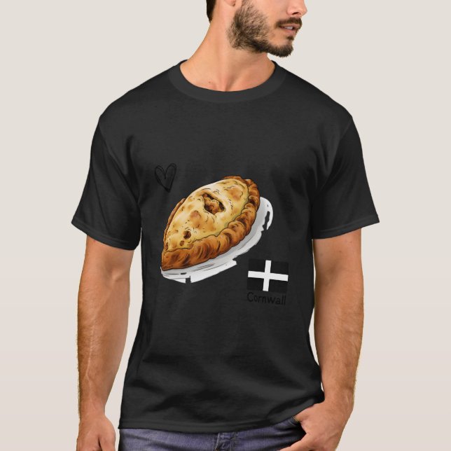 Cornish Pasty Love Cornwall Kernow T-Shirt (Front)