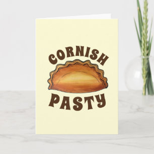 Cornish Pasty UK British Meat Pie Savoury Pastry Card