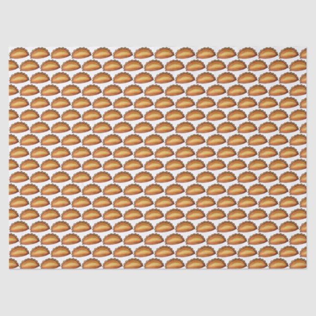 Cornish Pasty UK British Meat Pie Savoury Pastry Tissue Paper (Front)