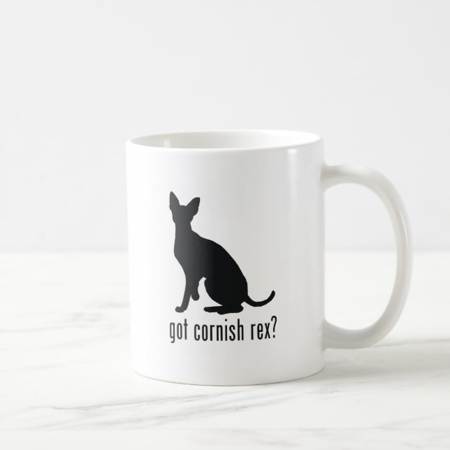 Cornish Rex Cat Coffee Mug (Right)