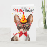 Cornish Rex Cat MEOWvelous Birthday