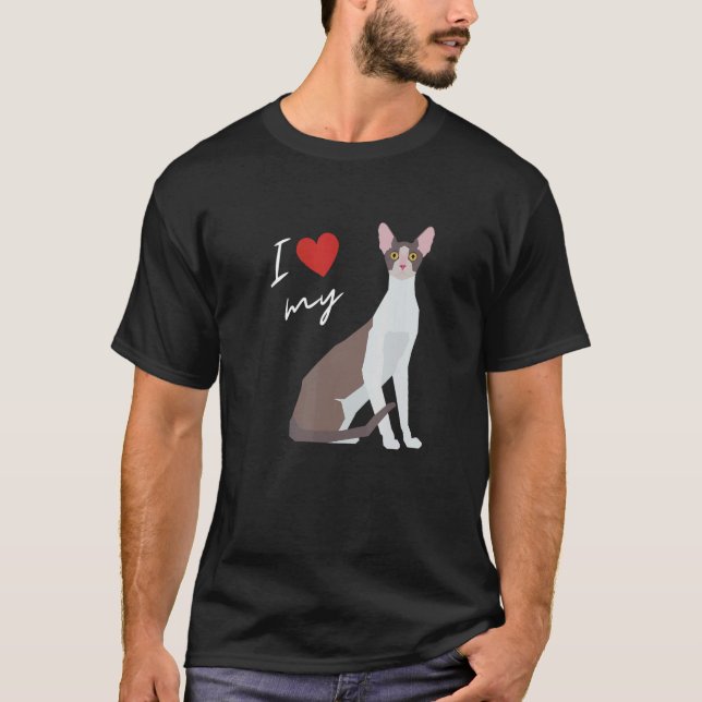 Cornish Rex Cat Mum For Cat T-Shirt (Front)