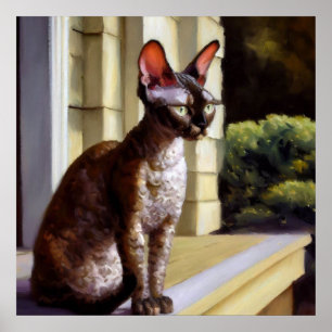 Cornish Rex Cat  Poster