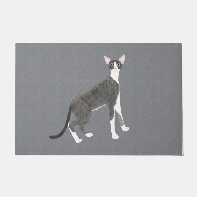 Cornish Rex Doormat (Front)