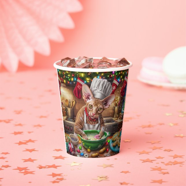 Cornish Rex Holiday Baking: Festive Christmas Paper Cups (Insitu)
