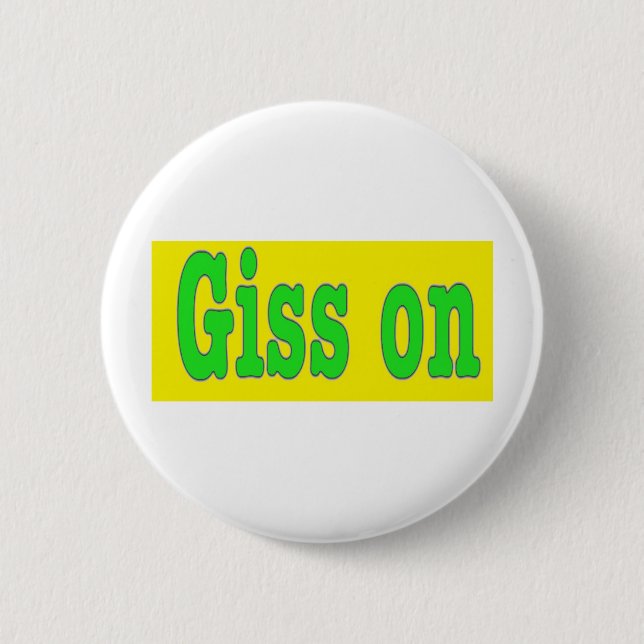 CORNISH SLANG 6 CM ROUND BADGE (Front)
