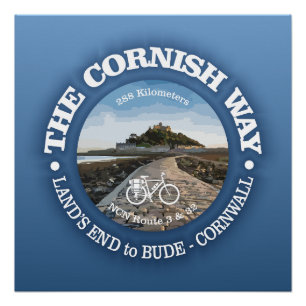 Cornish Way (cycling c) Poster