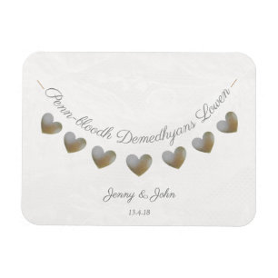 Cornish wedding anniversary language magnet