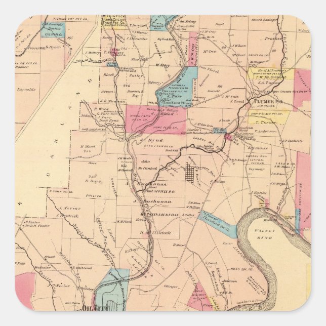 Cornplanter Township Square Sticker (Front)