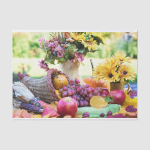 Cornucopia Autumn Harvest Chef's Table Tissue Paper