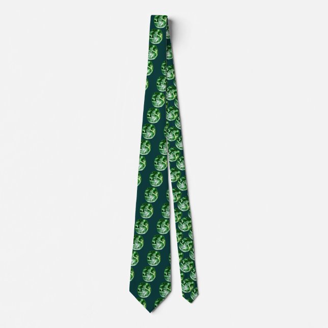 CORNUCOPIA  Bright Emerald Green Tie (Front)