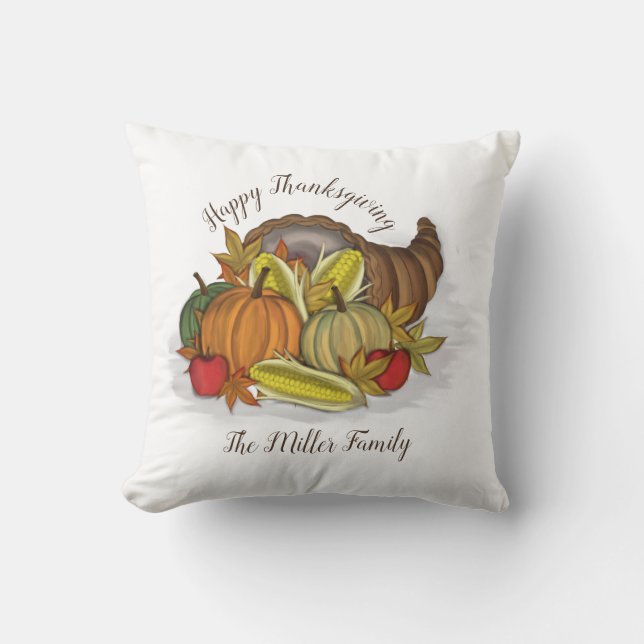 Cornucopia Harvest Cushion (Front)