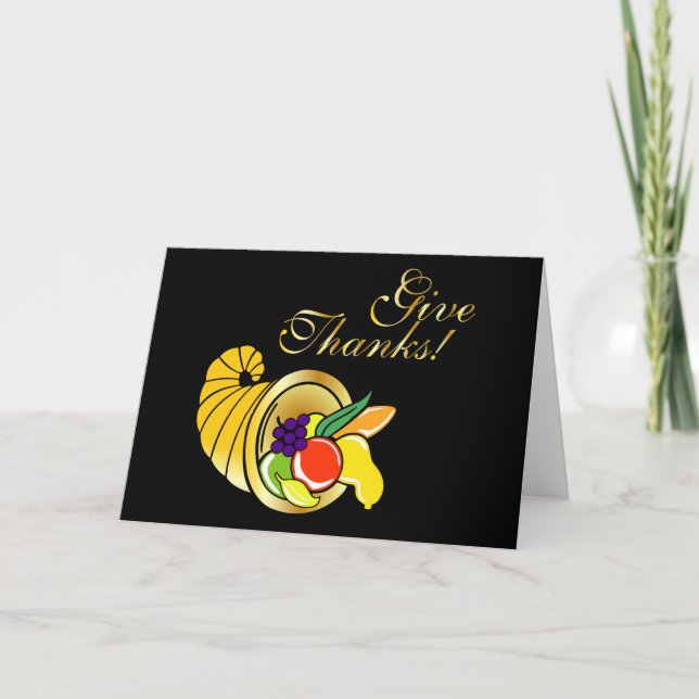 Cornucopia Holiday Card (Front)