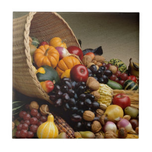 Cornucopia, Horn of Plenty Tile