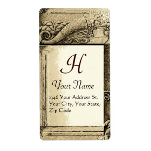 CORNUCOPIA  MONOGRAM , black and white grey