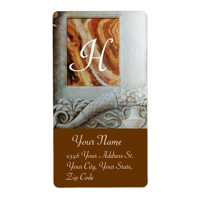 CORNUCOPIA  MONOGRAM , black and white grey brown (Front)