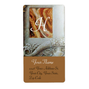 CORNUCOPIA  MONOGRAM , black and white grey brown