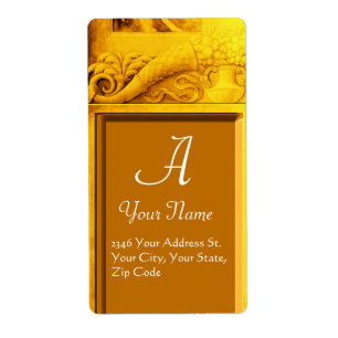 CORNUCOPIA  MONOGRAM , bright gold yellow