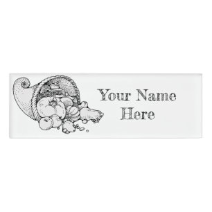 cornucopia name tag