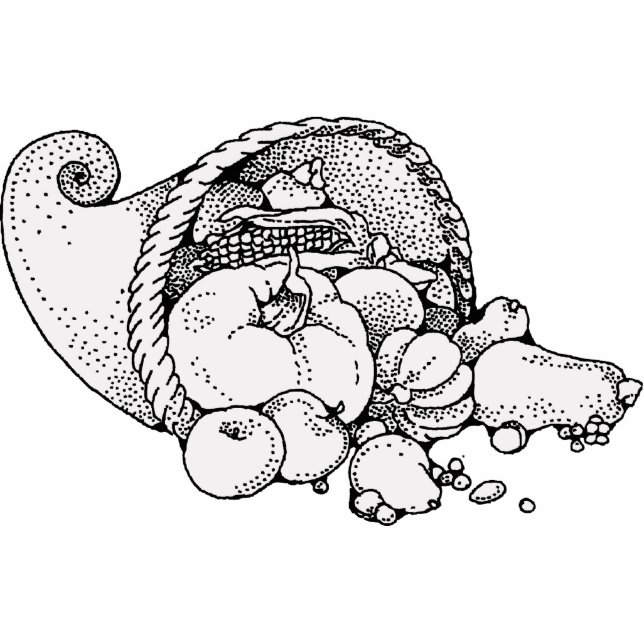 cornucopia standing photo sculpture (Front)