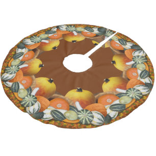 Cornucopia Thanksgiving Brushed Polyester Tree Skirt