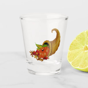Cornucopia Thanksgiving Shot Glass