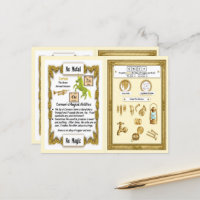 Cornum - Brass Horn Unicorn Game Card