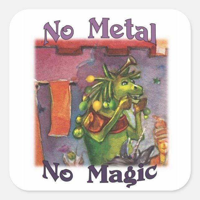 Cornum No Metal No Magic Stickers (Front)