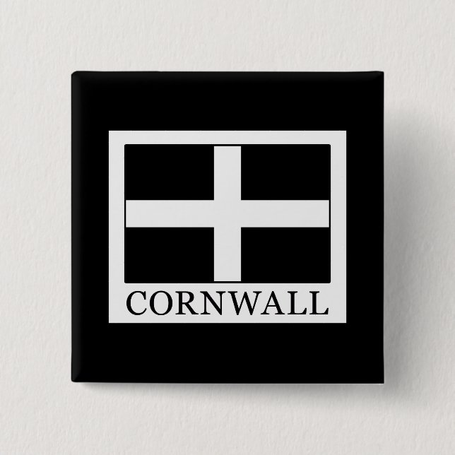 Cornwall 15 Cm Square Badge (Front)