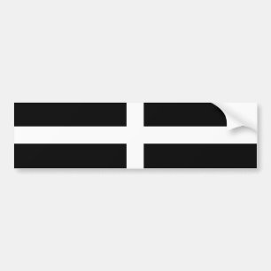 Cornwall - Cornish Flag / St. Piran's Bumper Sticker